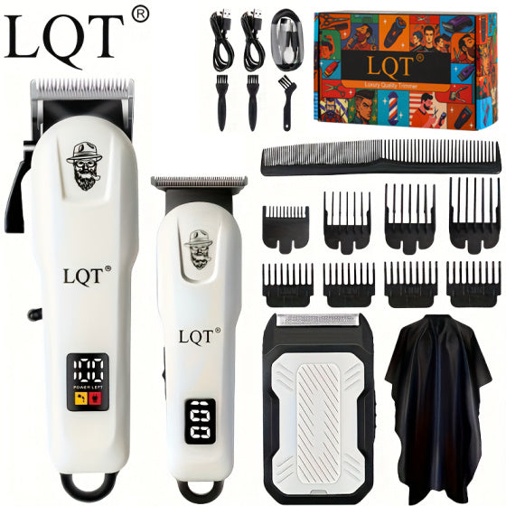 3PCS White Gentleman Clipper Set