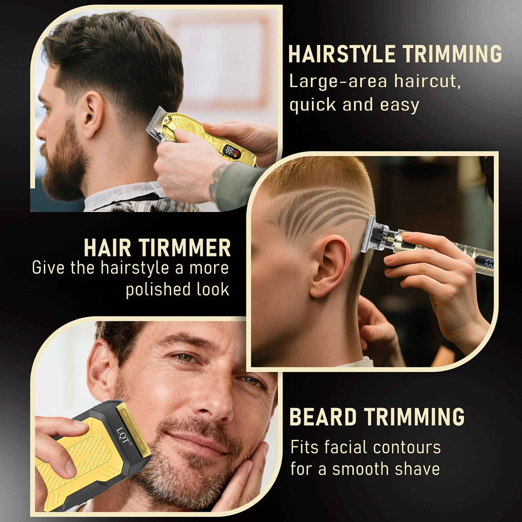 LQT 2pcs 3pcs-Men's Electric Hair Clipper Set - LQT