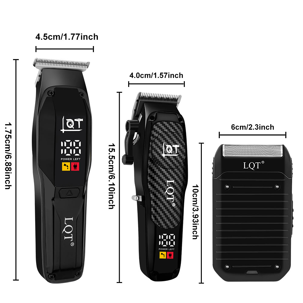 LQT Opulent Carbon-Fiber Dual-Unit Grooming Kit