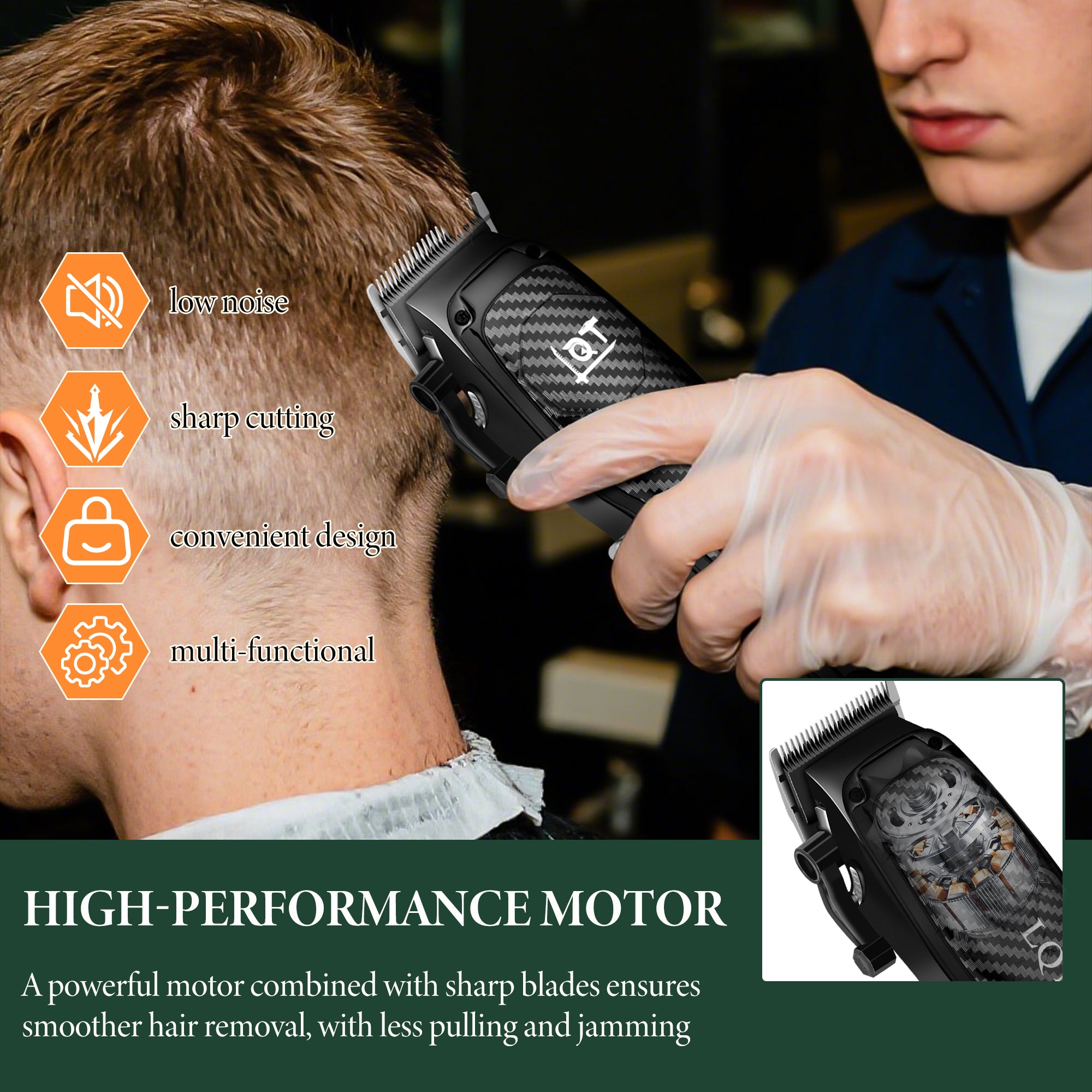 LQT Opulent Carbon-Fiber Dual-Unit Grooming Kit