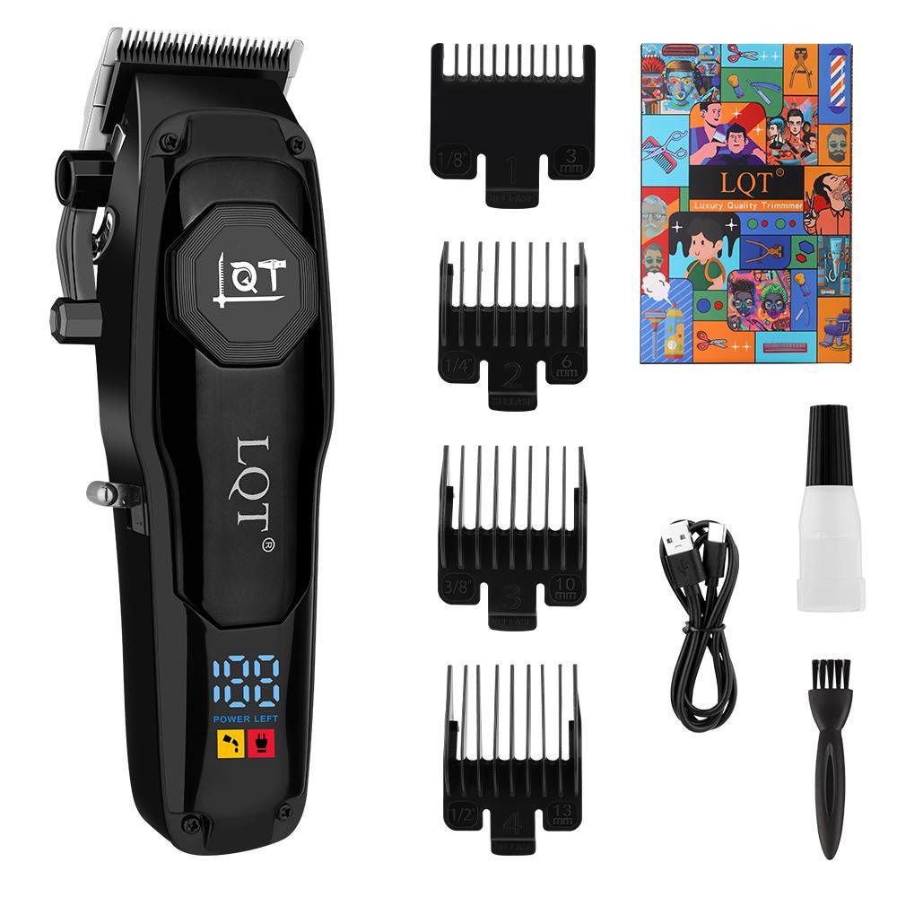 LQT Opulent Black Brand-Emblem Complete Grooming Kit