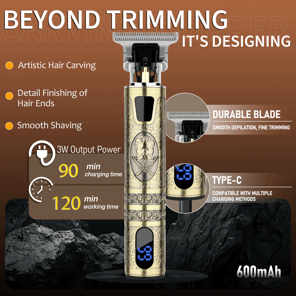 LQT Opulent Dragon-Embossed Full-Equipped Barber 2in1 Kit