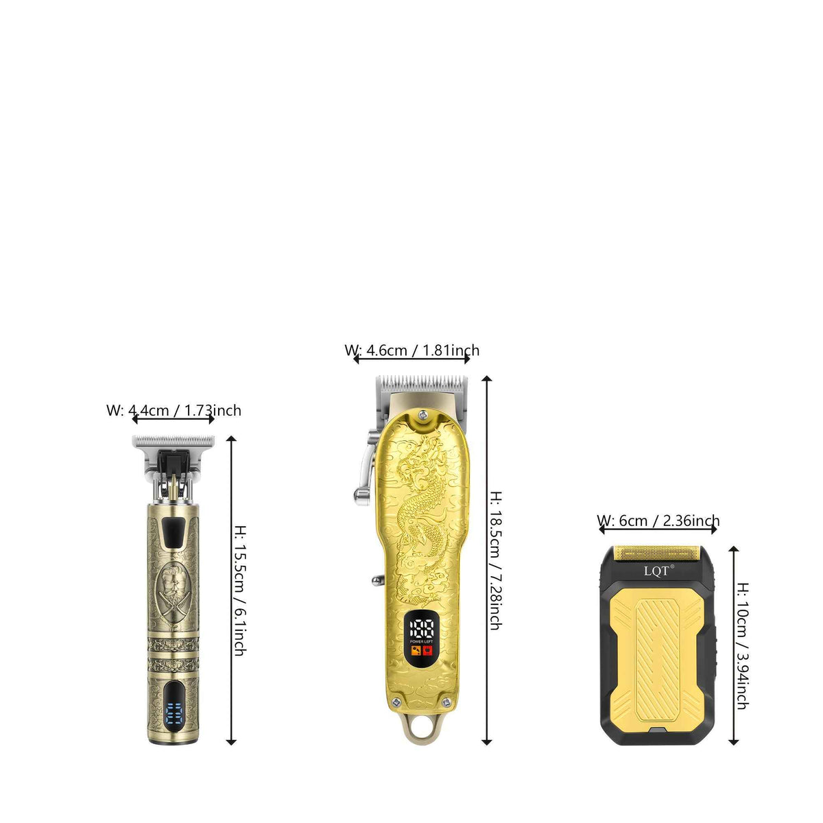 LQT 2pcs 3pcs-Men's Electric Hair Clipper Set - LQT