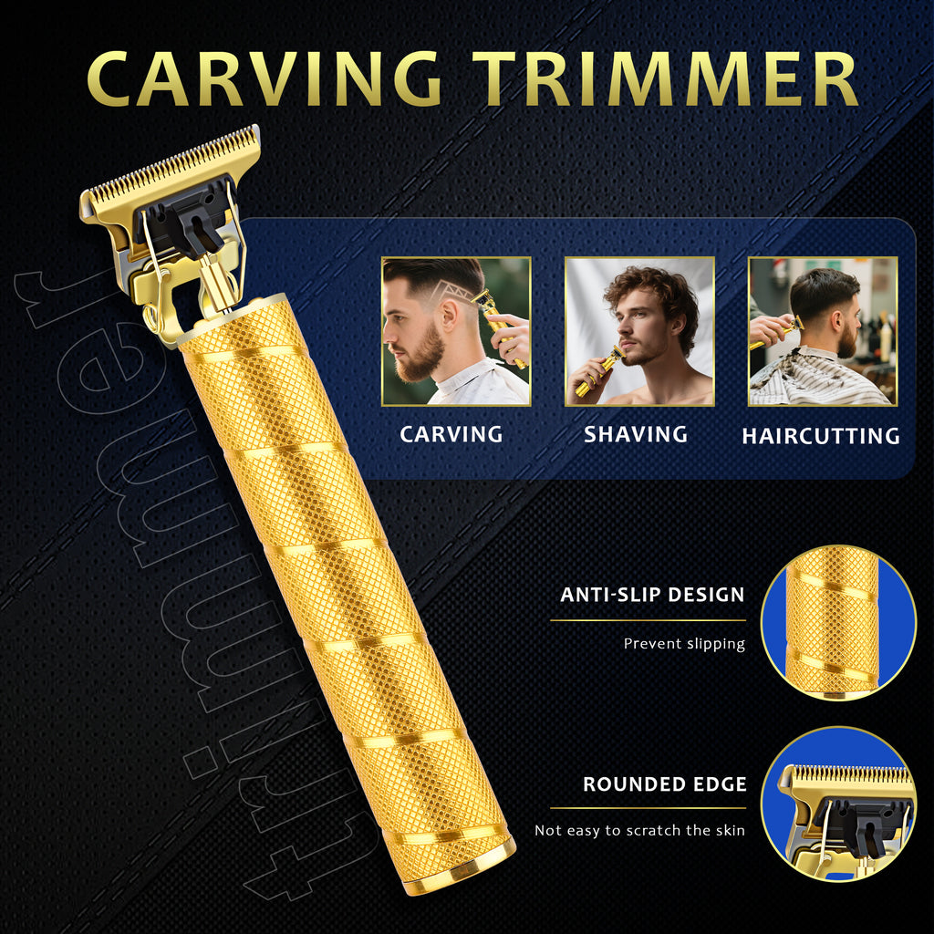 HIENA Opulent Gilded Ribbed-Body Professional Grooming Kit