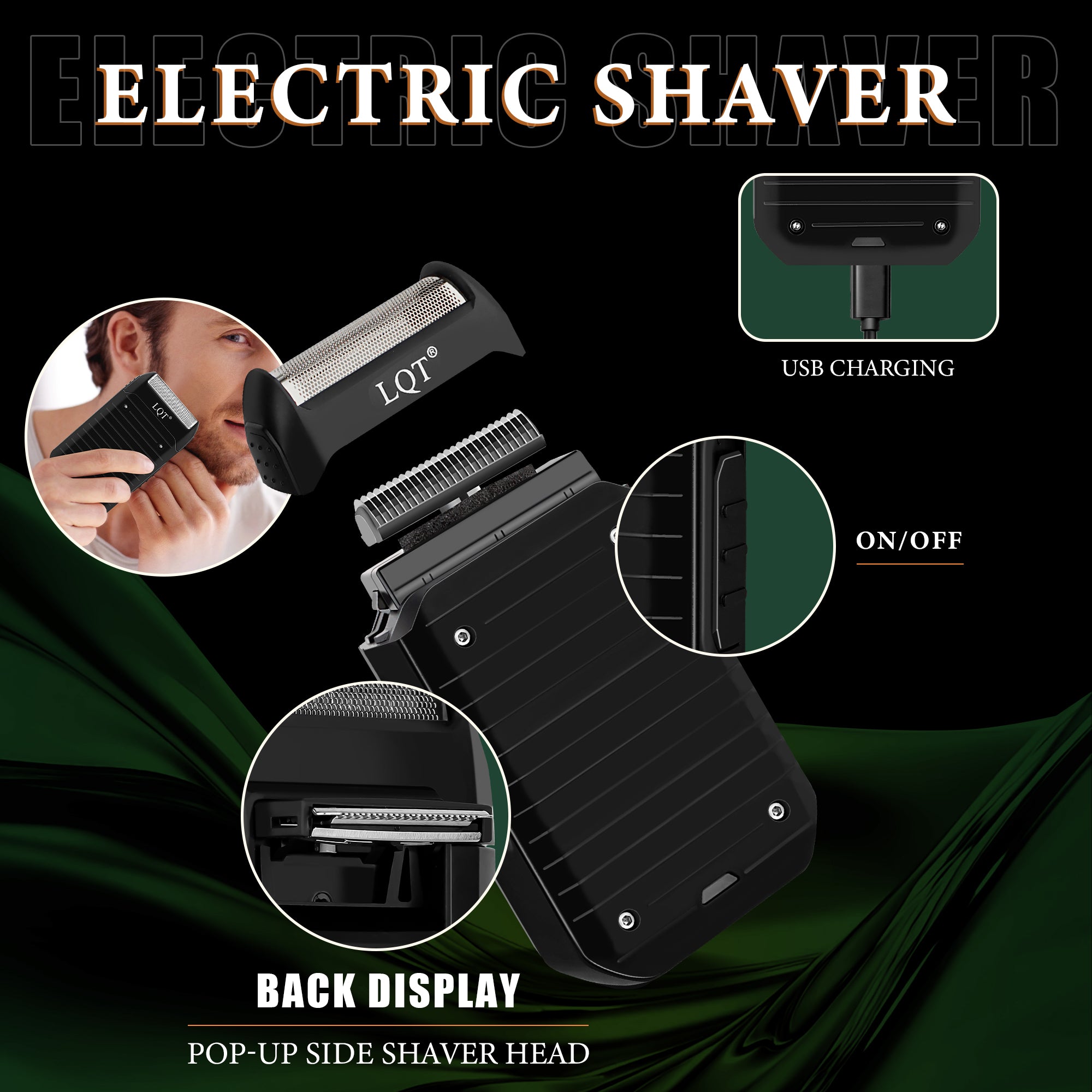 LQT Opulent Carbon-Fiber Dual-Unit Grooming Kit