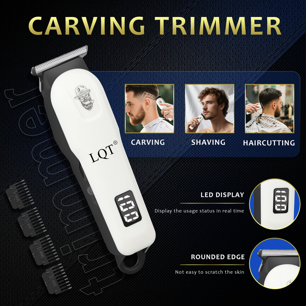 LQT Opulent Clean-White Textured Digital-Equipped Grooming Collection