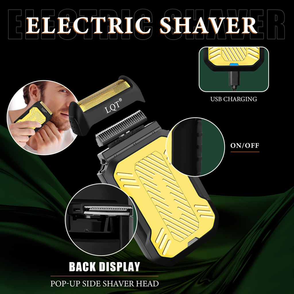 LQT Opulent Gilded Digital-Dual Clipper Dragon-Pattern Grooming Set