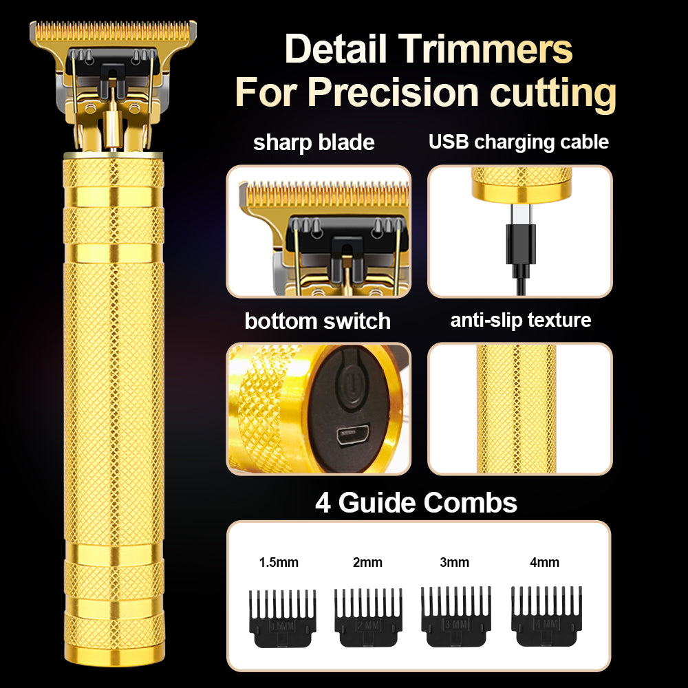 LQT Opulent Black-Gold Contrast Gilded-Unit Complete Grooming Kit