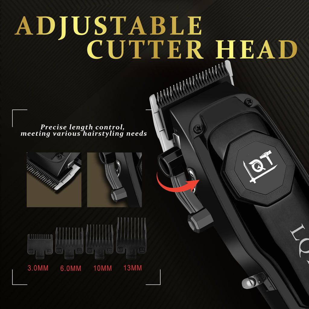 LQT Opulent Black Brand-Emblem Complete Grooming Kit