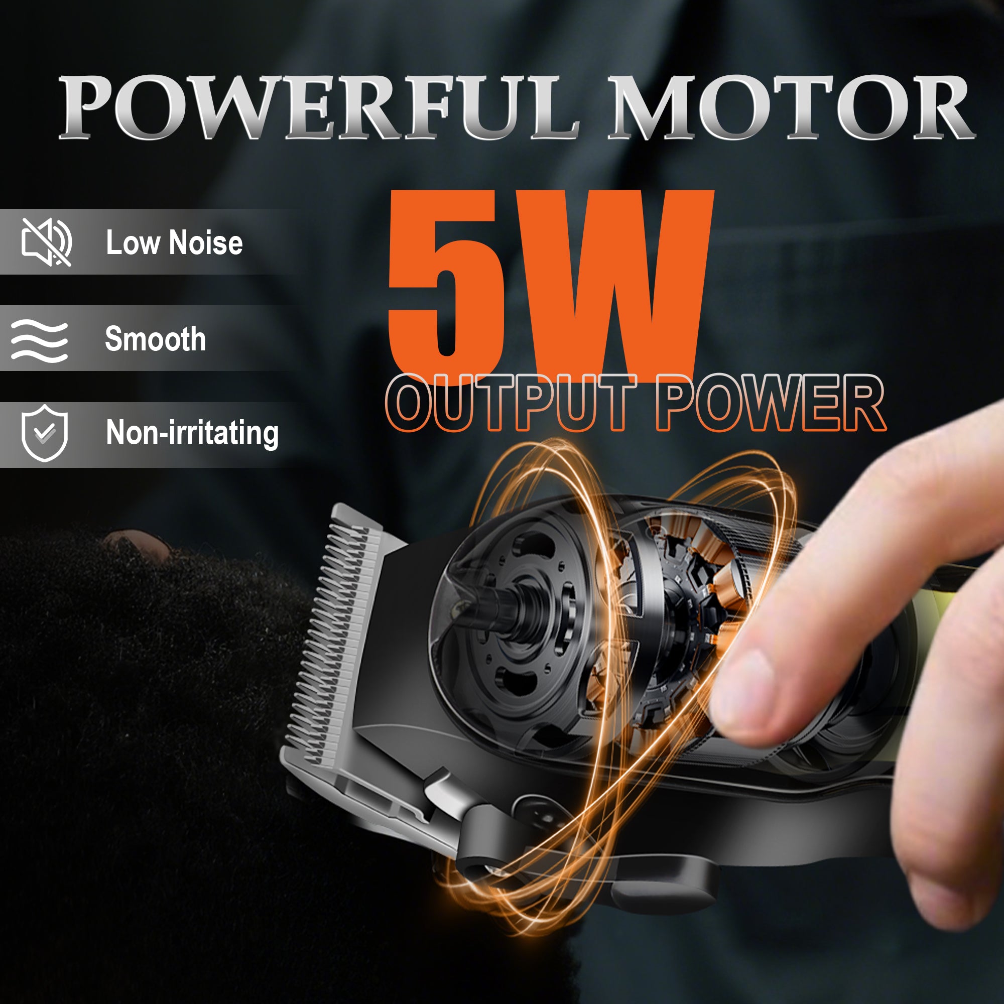 LQT Opulent Black-Gold Gradient Dual-Digital Clipper Grooming Kit