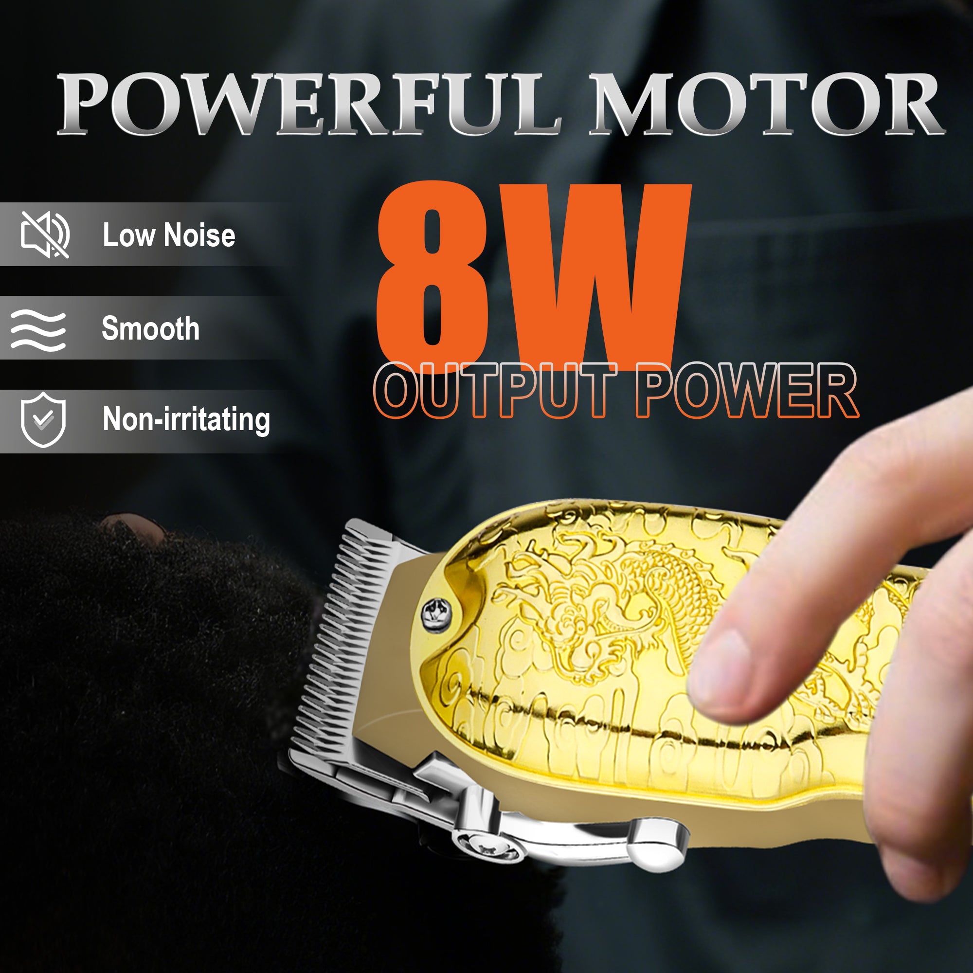 LQT Opulent Gilded Dragon-Embossed Digital Grooming Kit