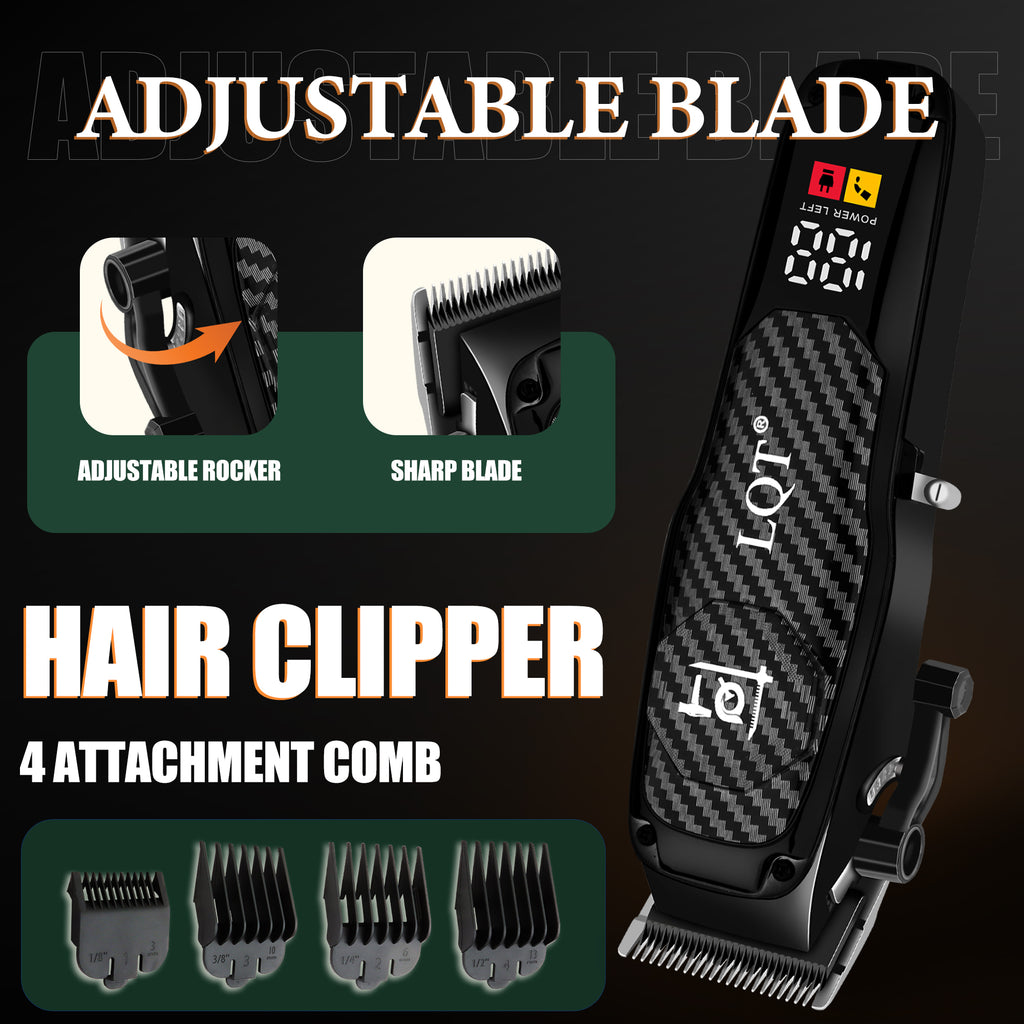 LQT Opulent Premium Carbon-Fiber Texture Grooming Kit
