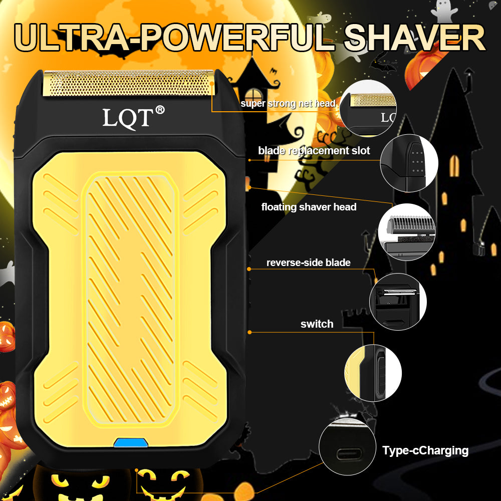 LQT Opulent Gilded Retro Bearded-Gentleman Embossed Grooming Kit