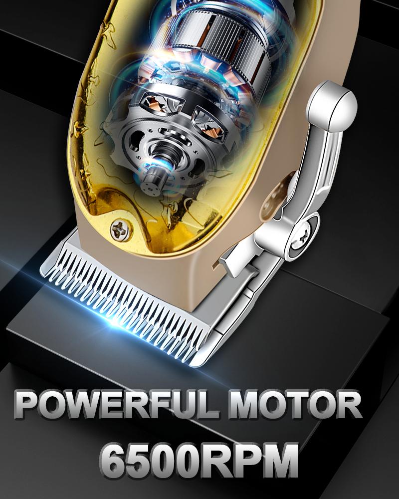 LQT Opulent Gilded Stylist-Embossed Dual-Digital Clipper Grooming Kit