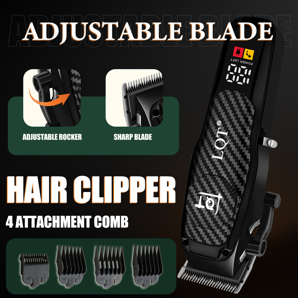 LQT Opulent Carbon-Fiber Dual-Unit Grooming Kit