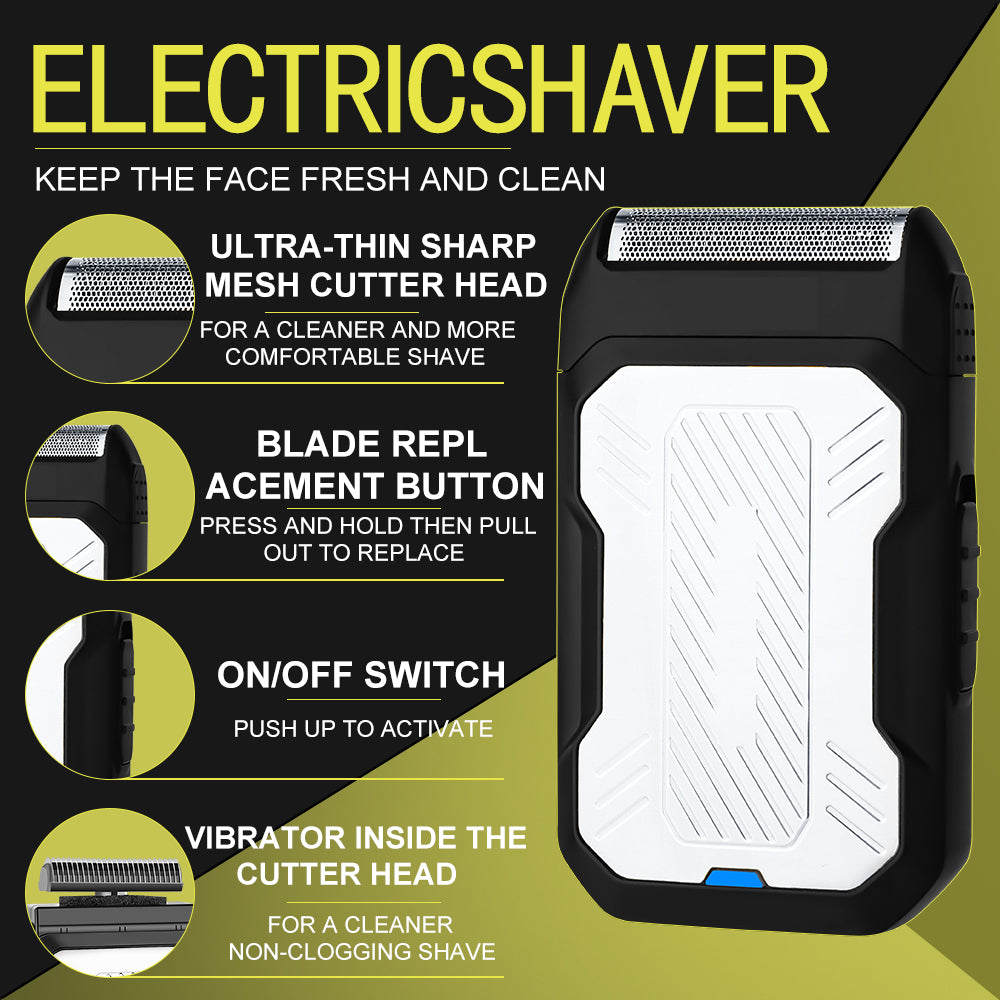 LQT Opulent Silver Retro Bearded-Gentleman Embossed Grooming Kit