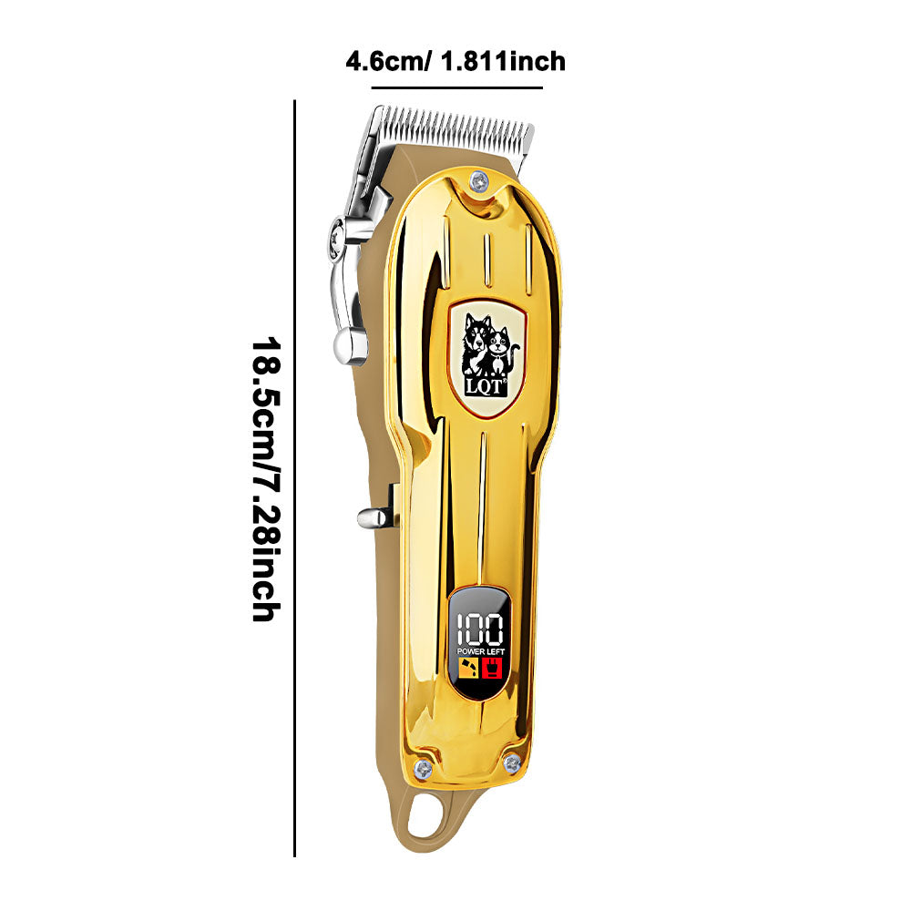 LQT Opulent All-Gold Pet-Emblem Full-Tool Pet Grooming Kit
