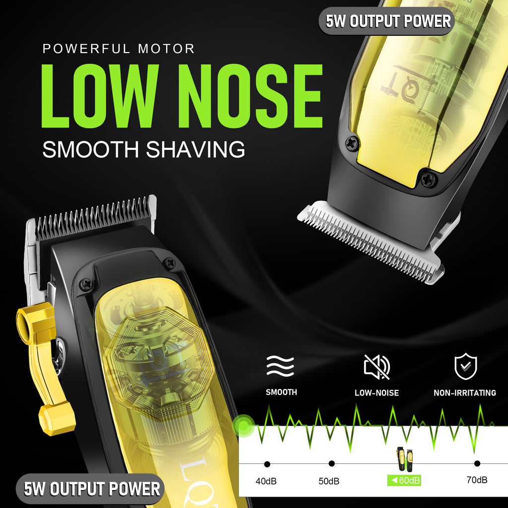 LQT Opulent Black-Gold Texture Digital-Equipped Grooming Collection