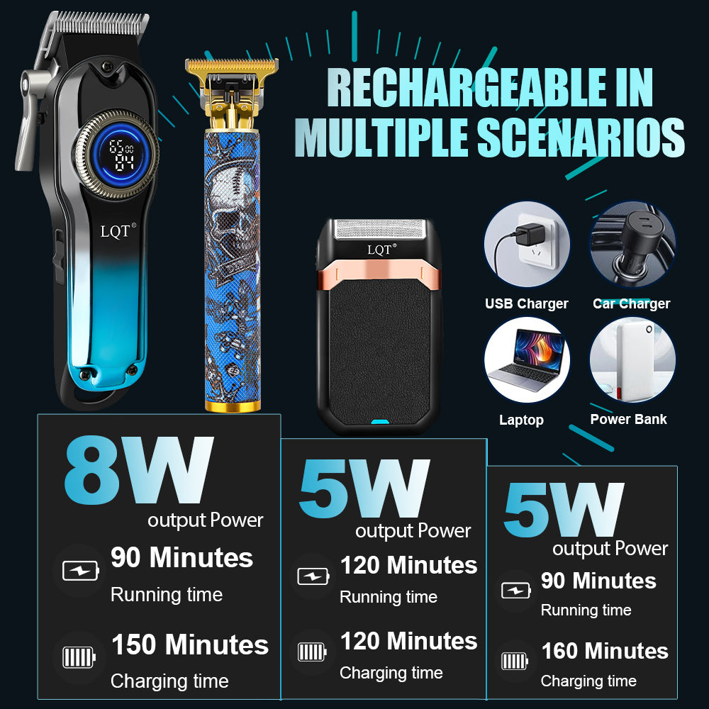 LQT Opulent Gradient-Body Graffiti-Clipper Complete Grooming Collection