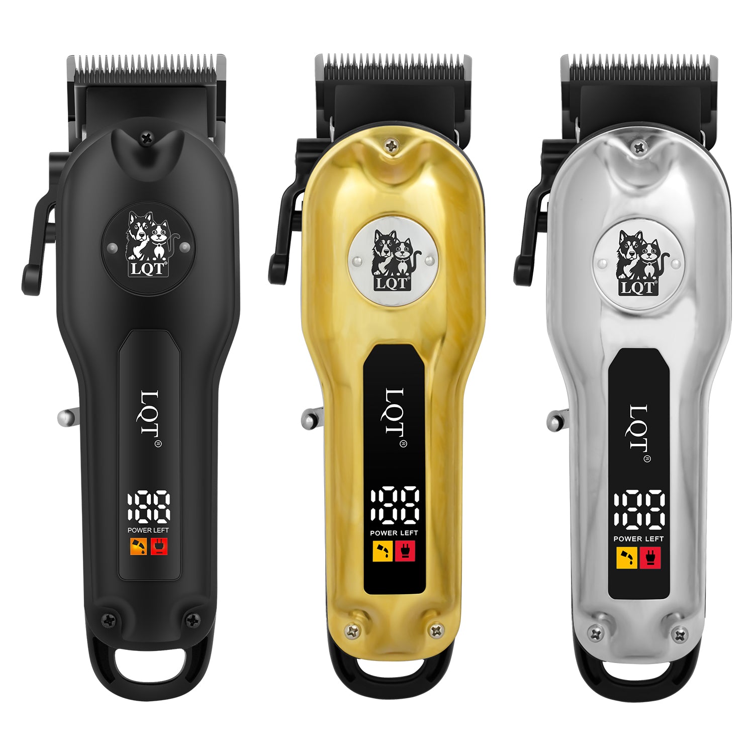 Pet Logo Three-Color Digital Hair Clipper