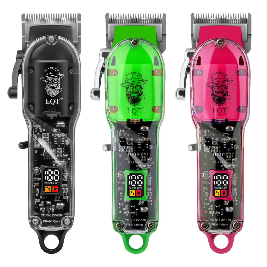 Transparent Body Retro Portrait Digital Hair Clipper