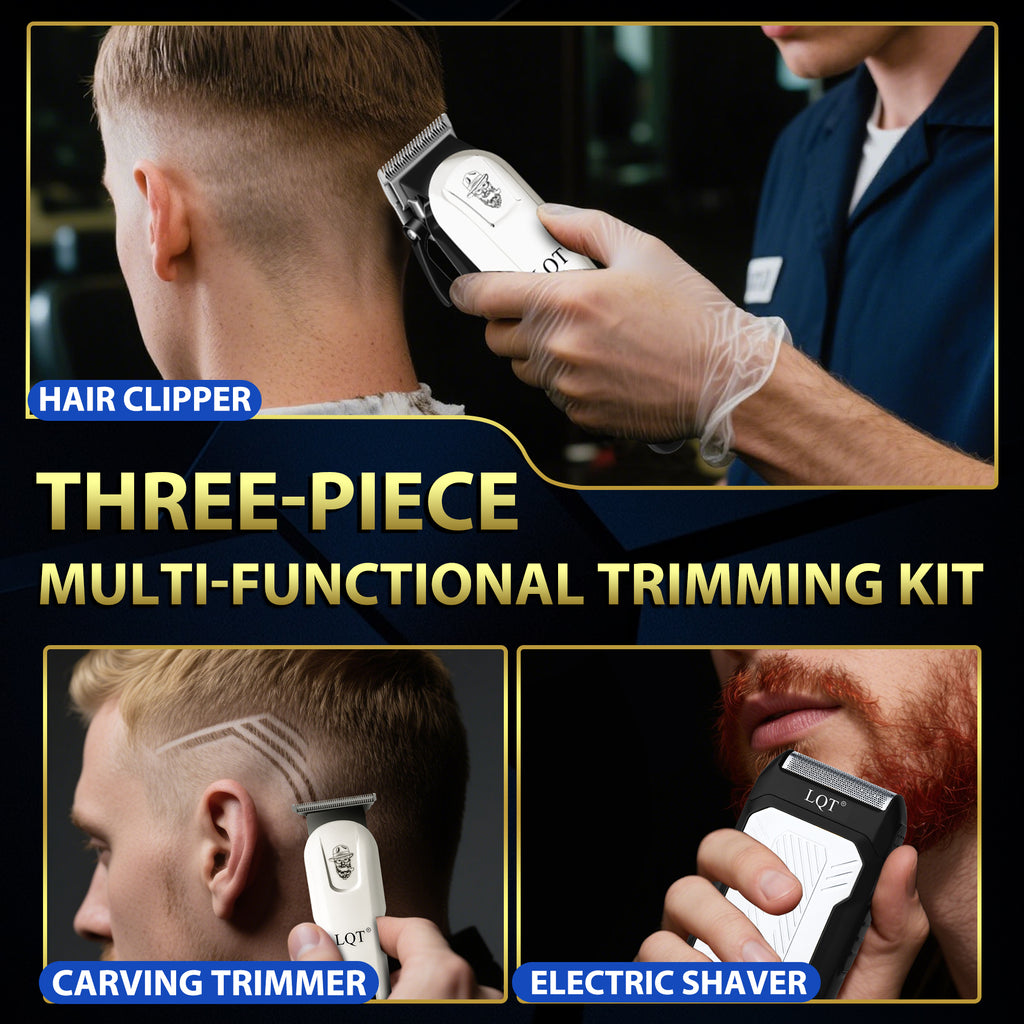 LQT Opulent Clean-White Textured Digital-Equipped Grooming Collection