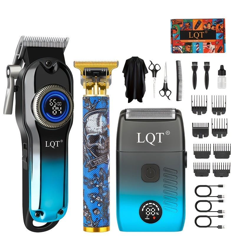 LQT 1/2/3pcs Blue Hair Clipper