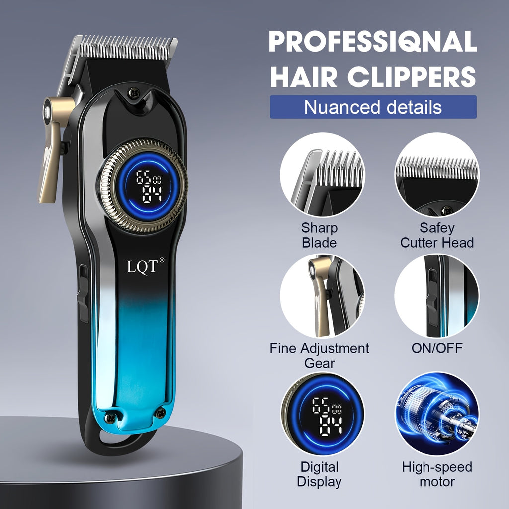 LQT 1/2/3pcs Blue Hair Clipper