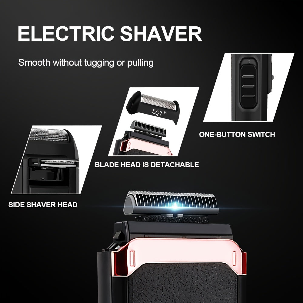 LQT 3pcs Men's Electric Professional Hair Clipper
