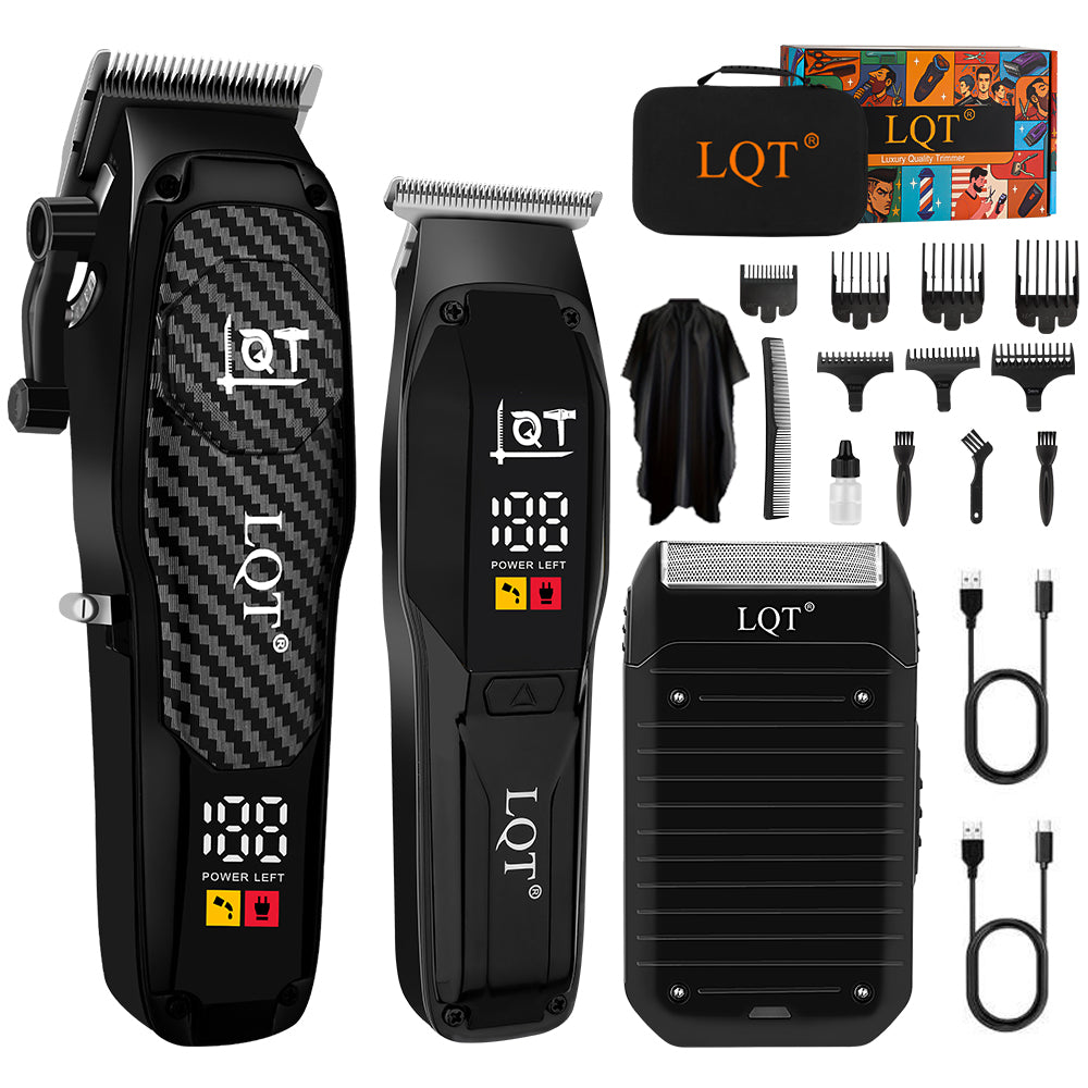 LQT Opulent Carbon-Fiber Dual-Unit Grooming Kit