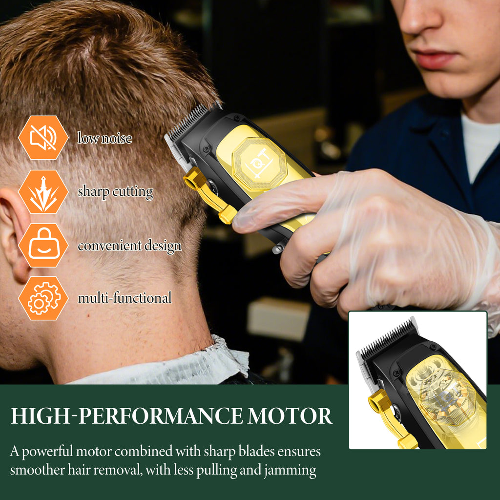 LQT Opulent Black-Gold Modern Geometric Grooming Kit