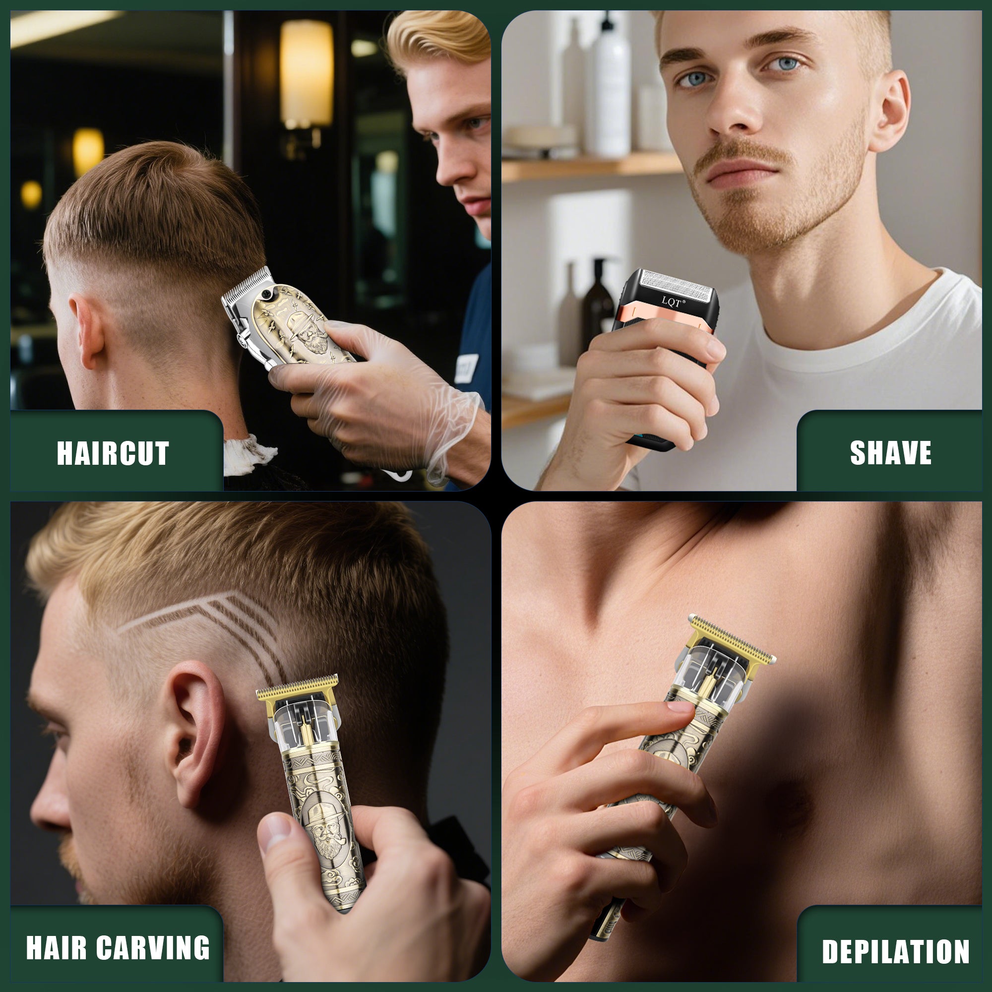 LQT Opulent Retro Bronze pipe Grooming Kit