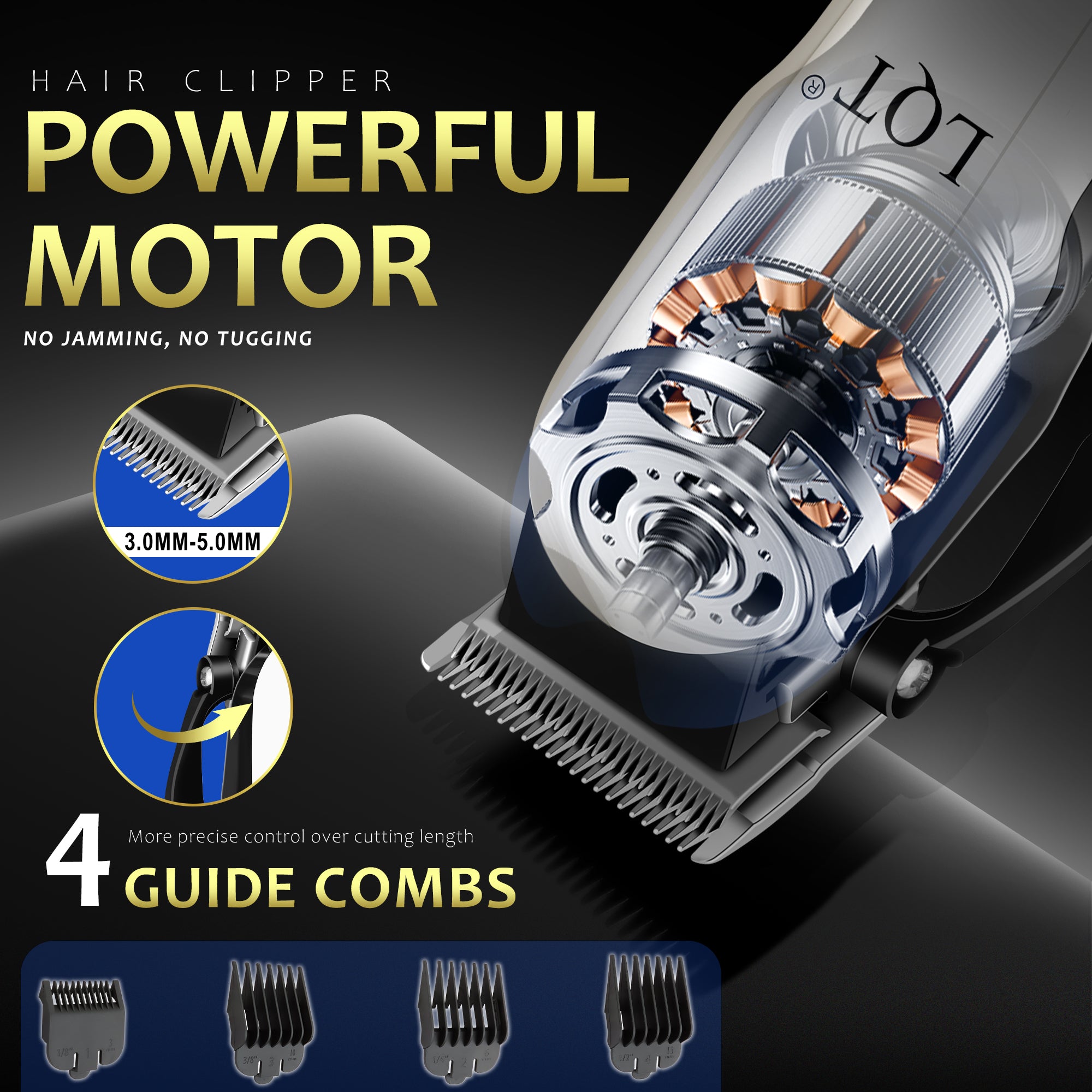 LQT Opulent Clean-White Textured Digital-Equipped Grooming Collection