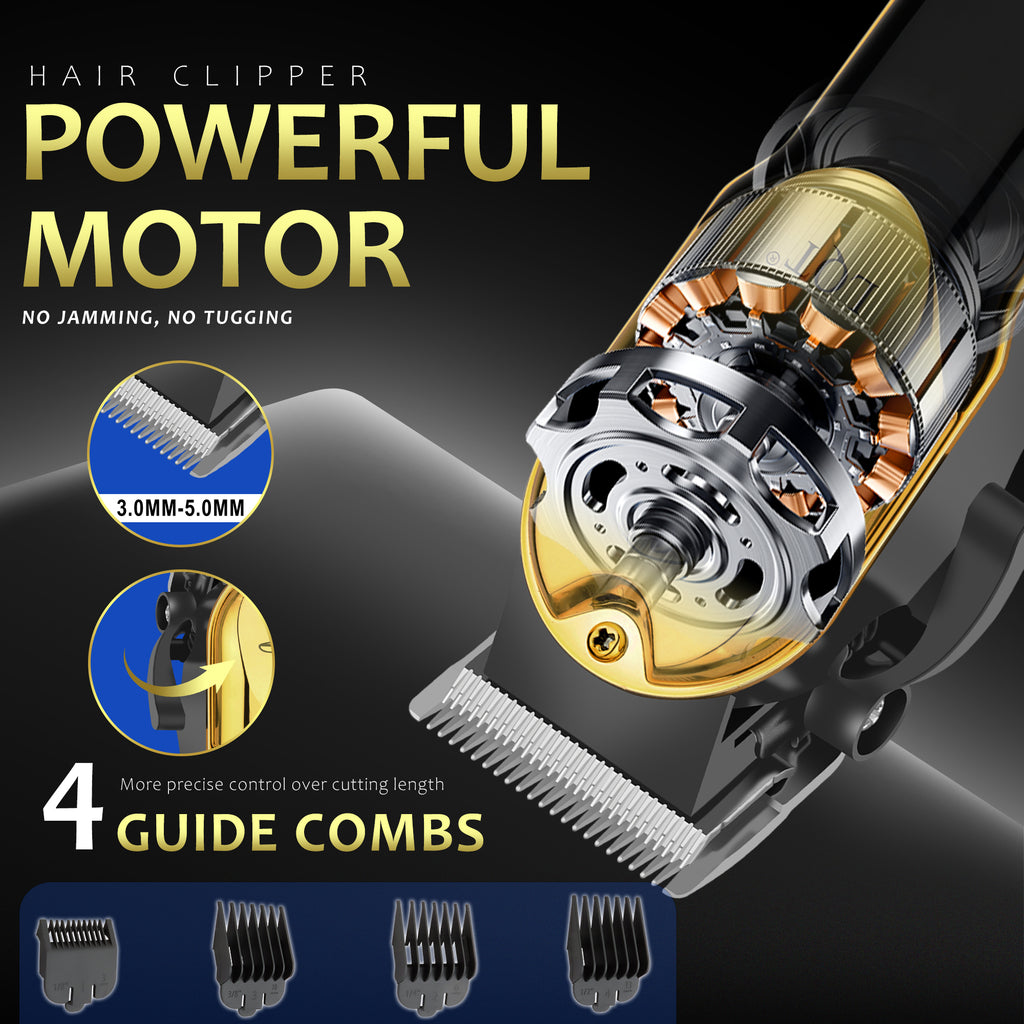 LQT Opulent Contrast-Body Gilded Gentleman-Embossed Luxury Grooming Kit