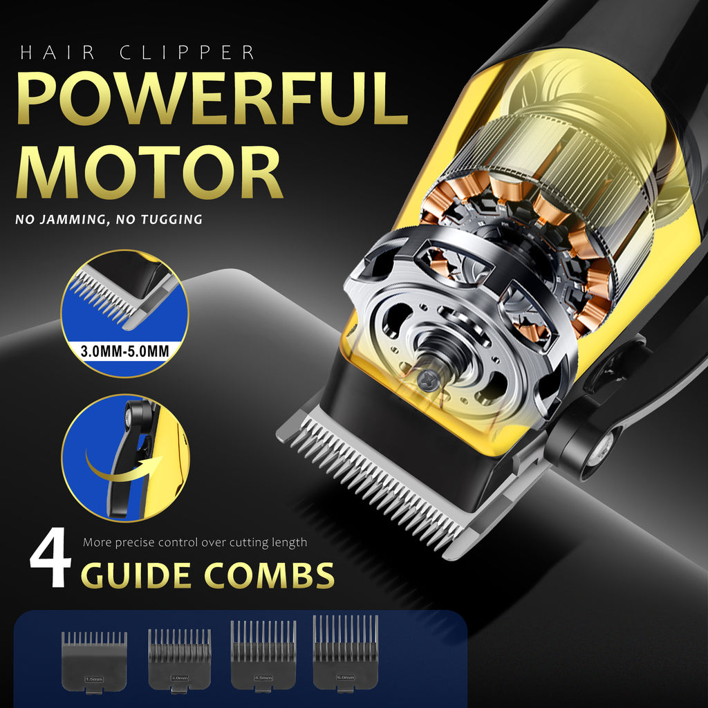 HIENA Opulent Gilded Ribbed-Body Professional Grooming Kit