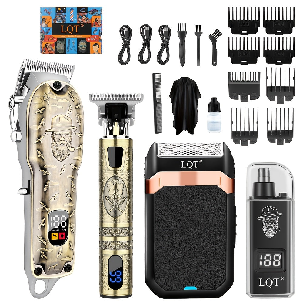 LQT 2pcs/3pcs Men'S Electric Hair Clipper