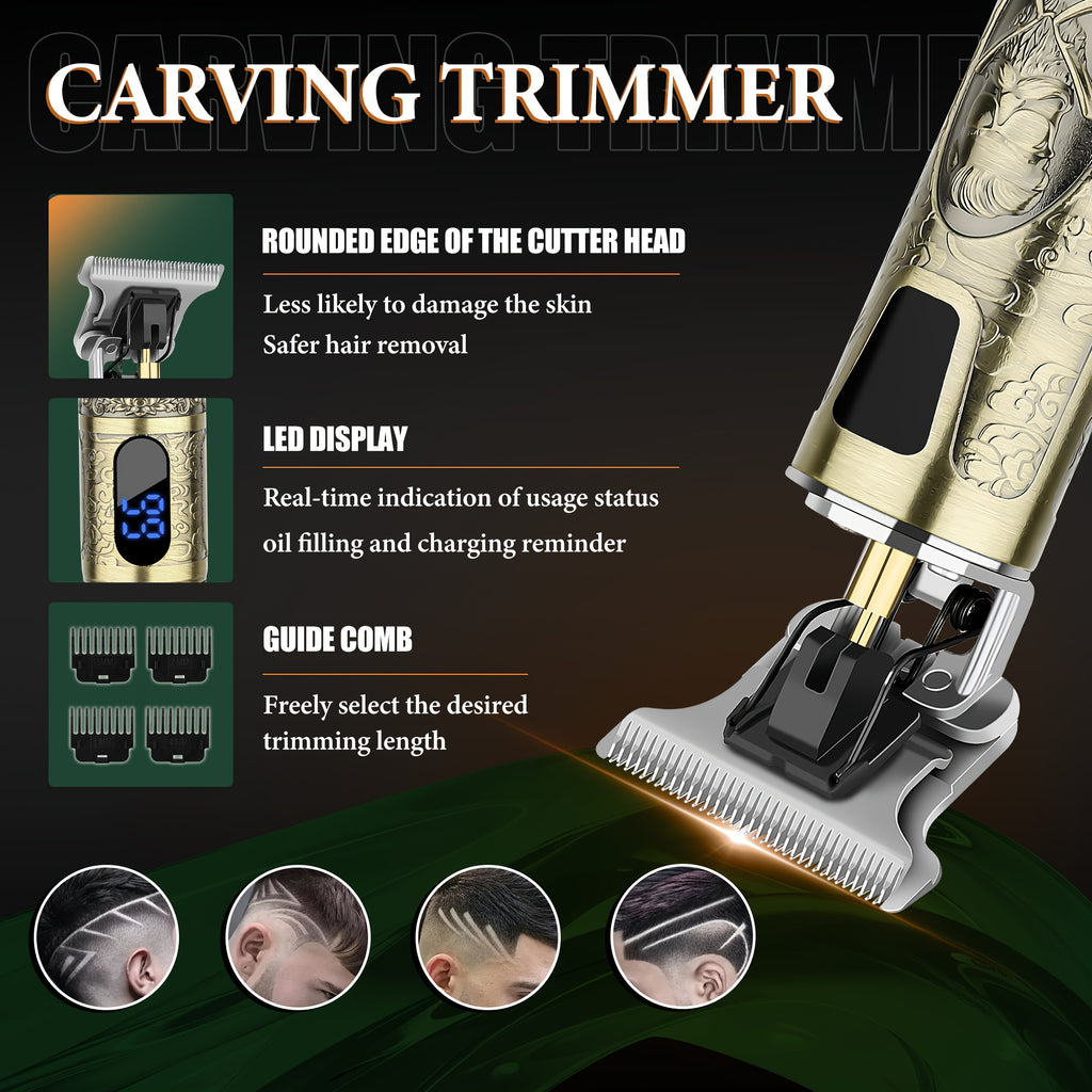 LQT 2pcs/3pcs Men'S Electric Hair Clipper