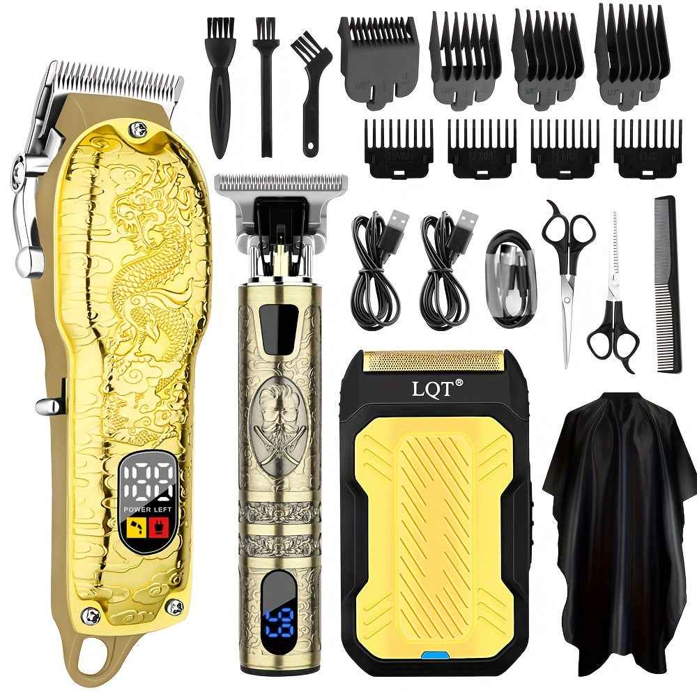 LQT 2pcs 3pcs-Men's Electric Hair Clipper Set - LQT