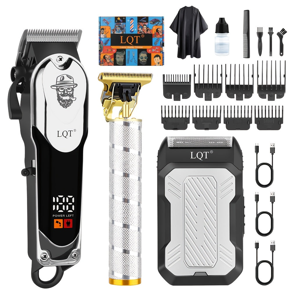 LQT 2pcs/3pcs Men'S Electric Hair Clipper
