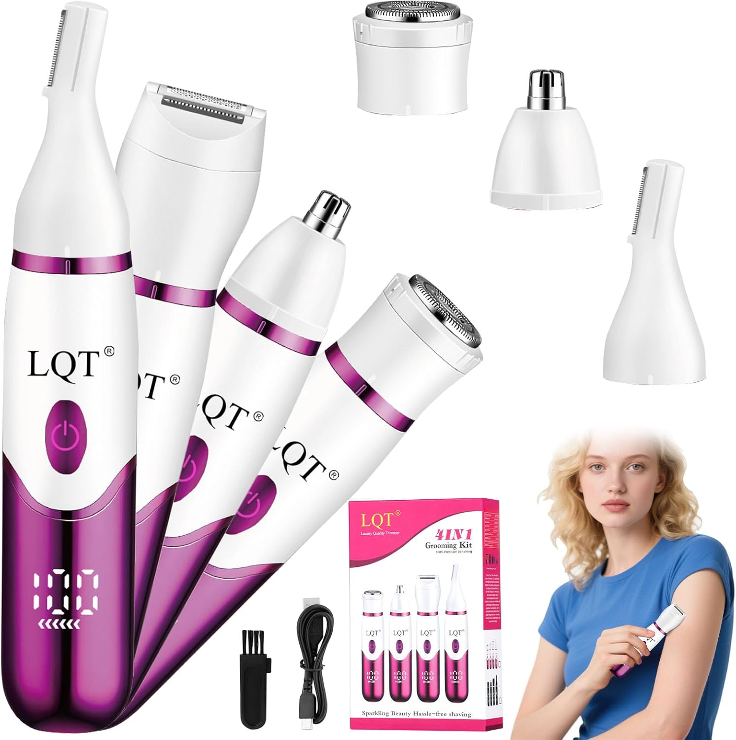 4-in-1 Digital Women's Grooming Kit