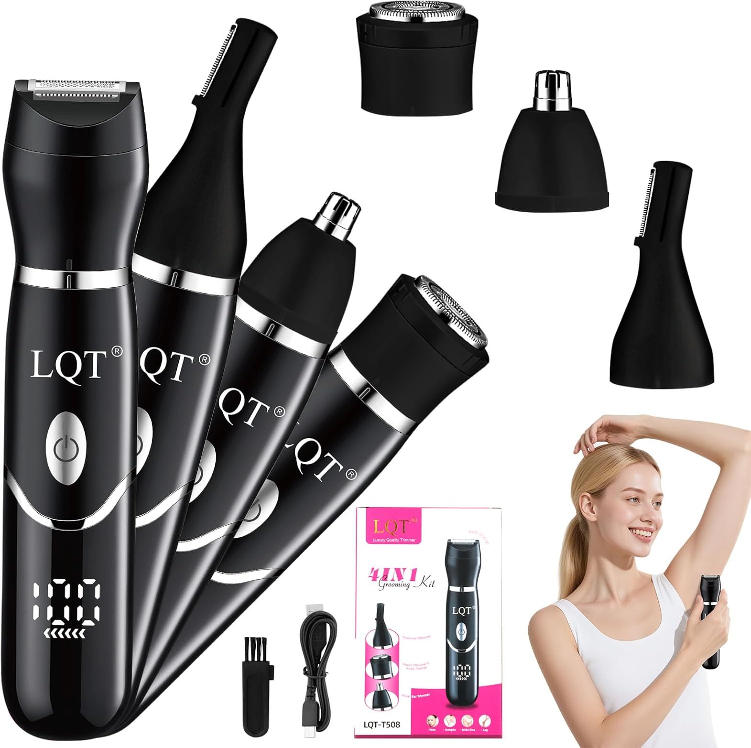 4-in-1 Digital Women's Grooming Kit