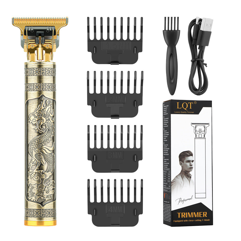 Three-ringed dragon and phoenix pattern Hair Trimmer