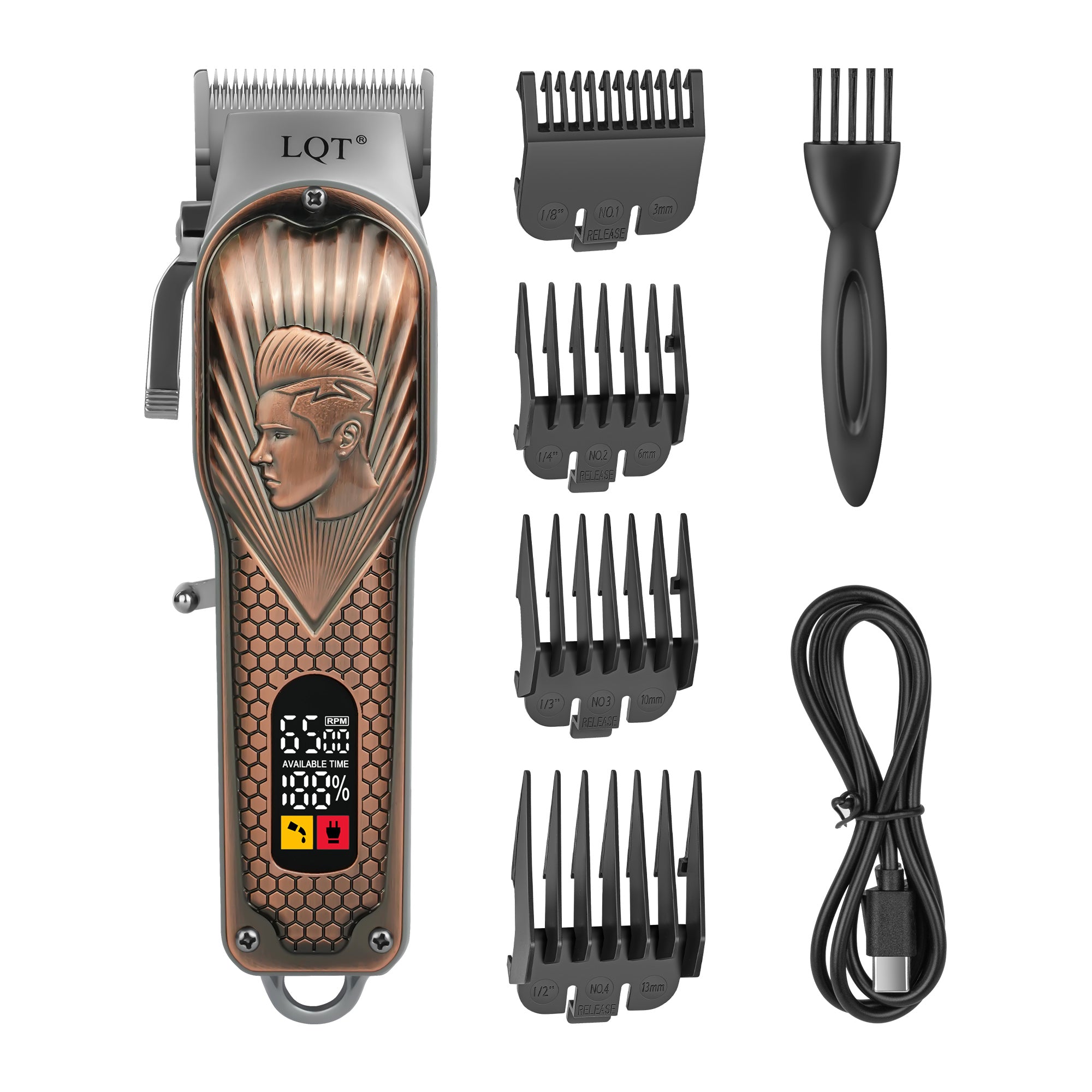 Red Copper Relief Hair Clipper