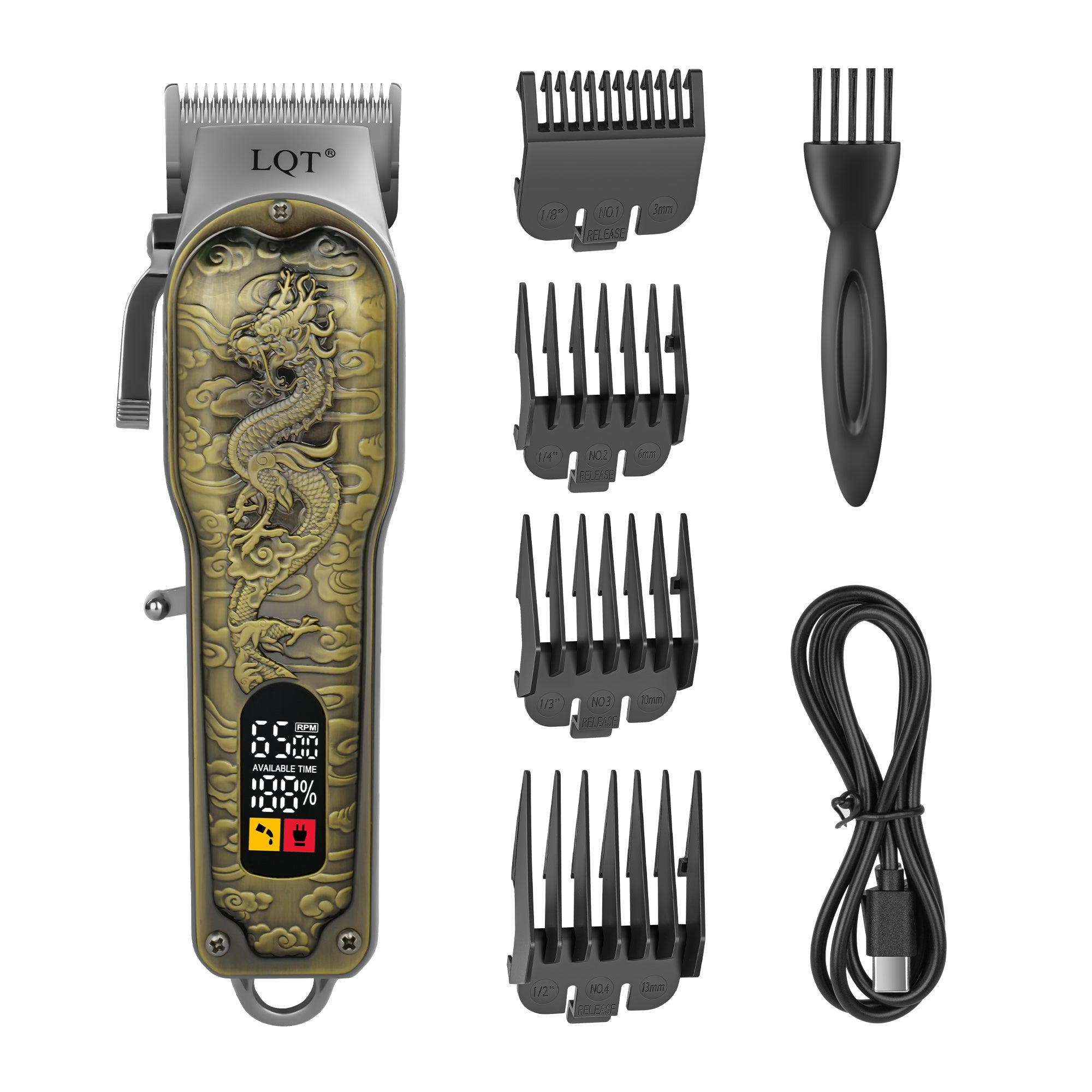 Retro bronze engraving Hair Clipper