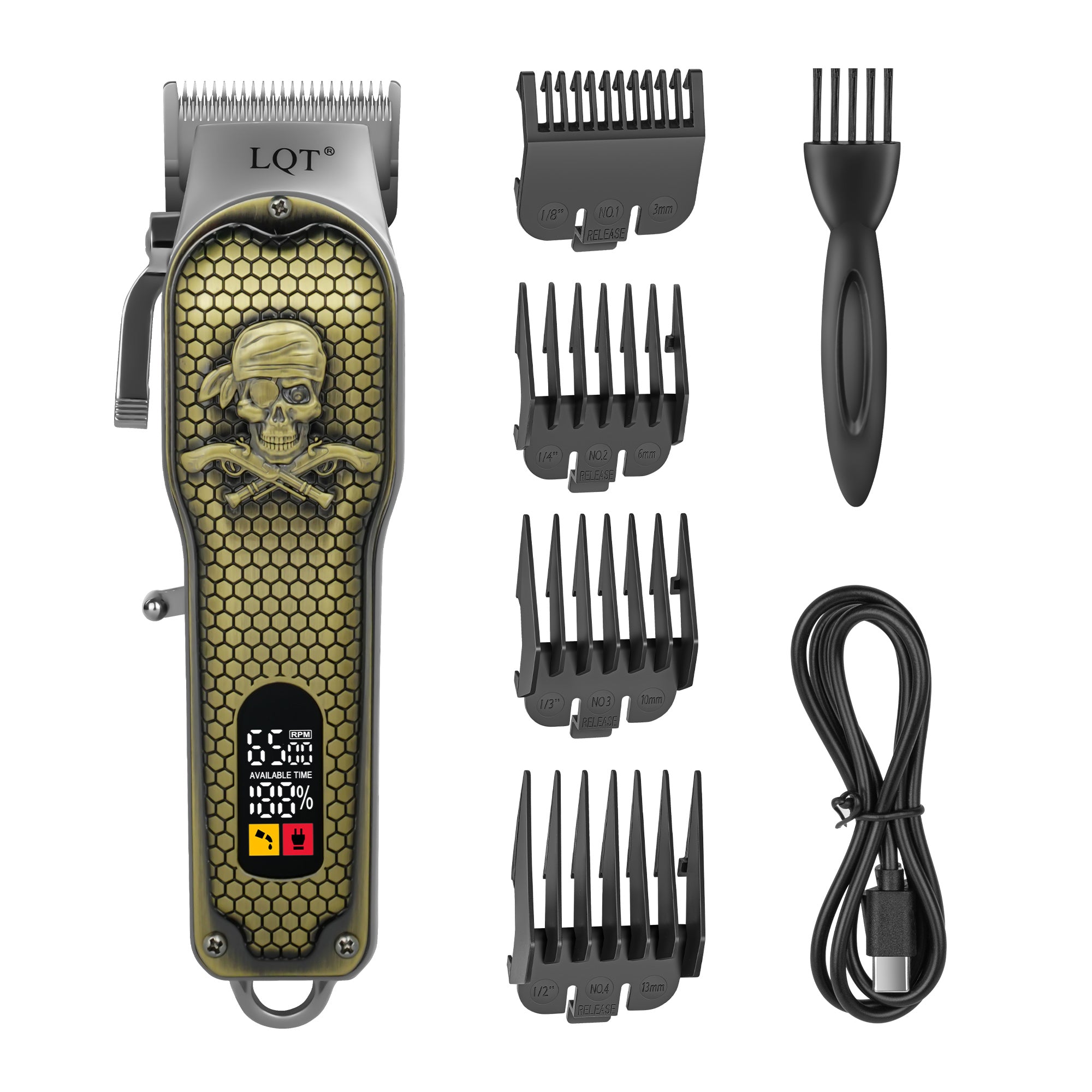 Retro bronze engraving Hair Clipper