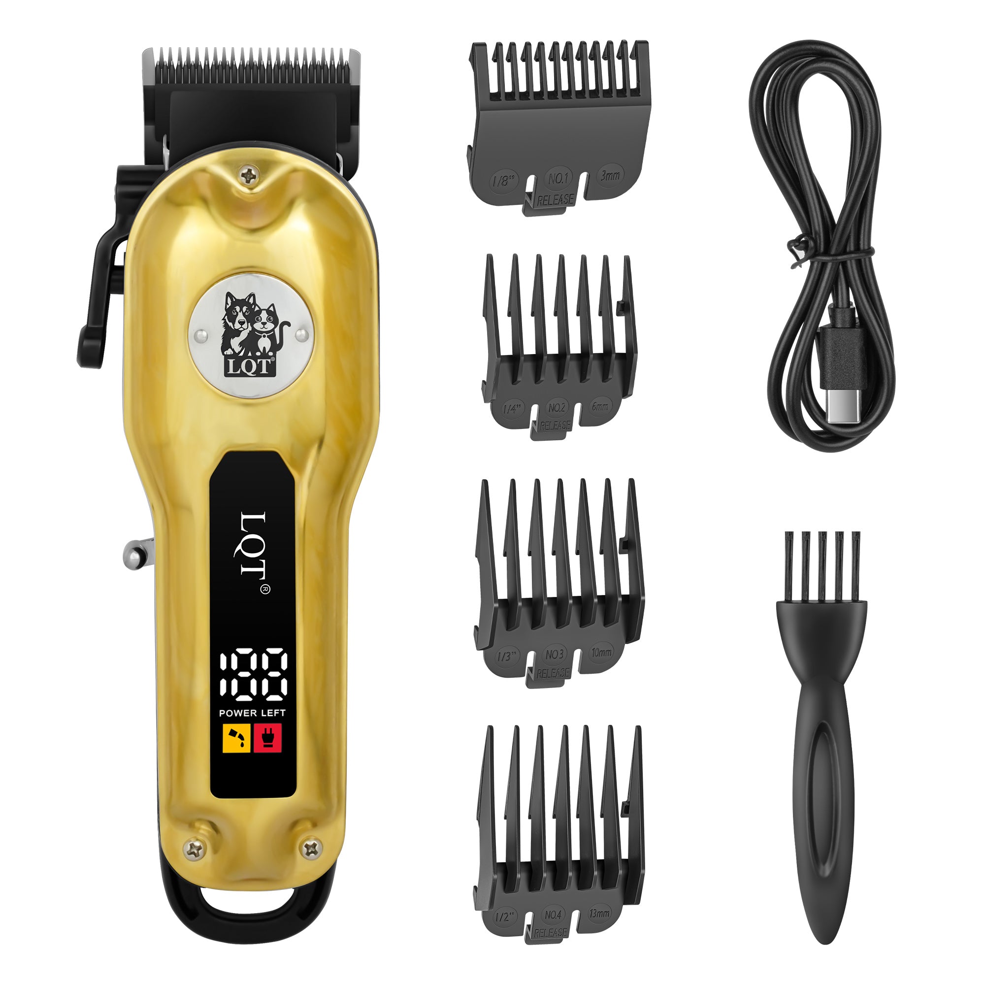Pet Logo Three-Color Digital Hair Clipper