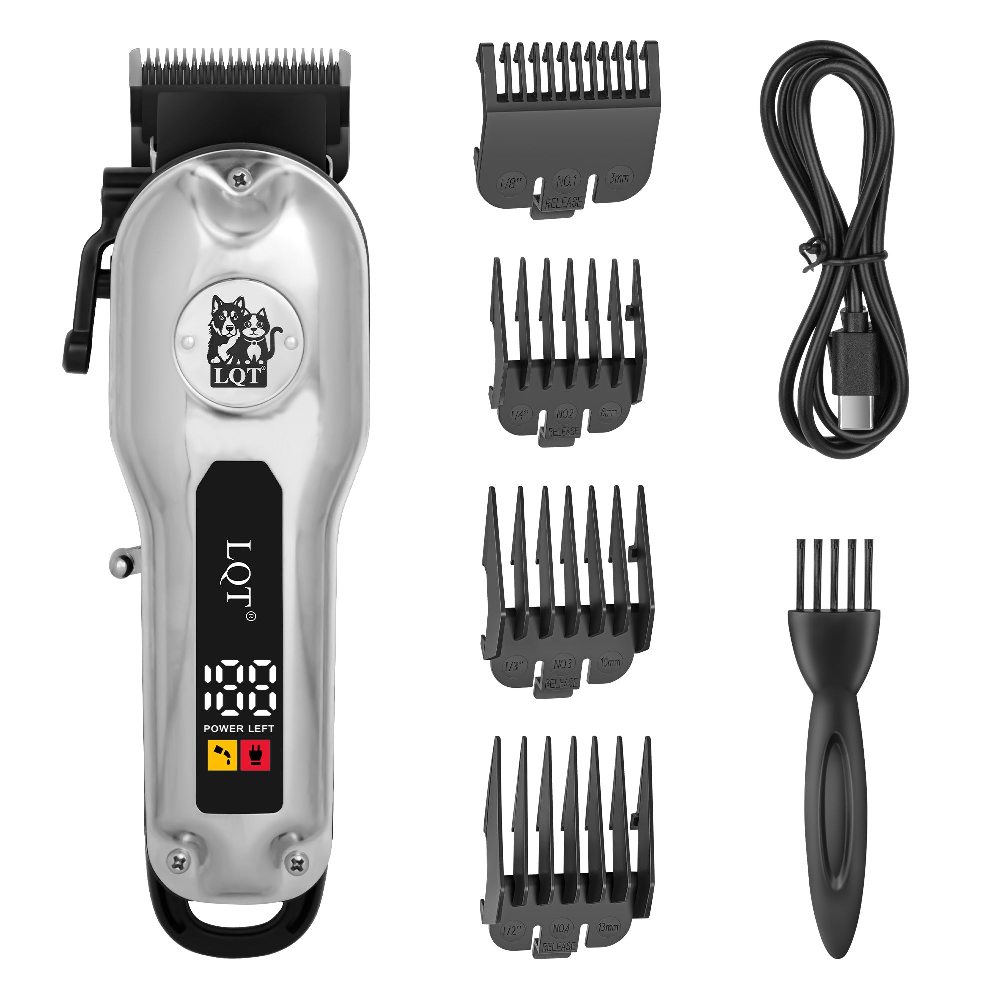 Pet Logo Three-Color Digital Hair Clipper