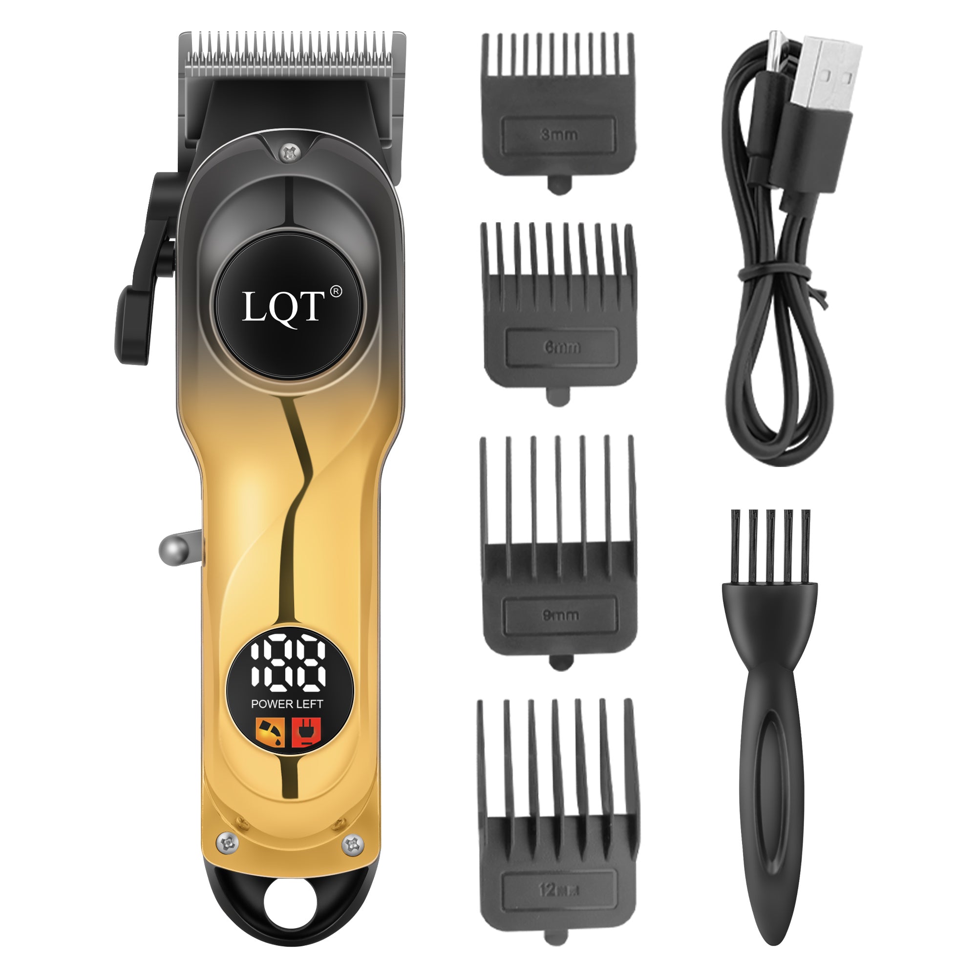 Gold-Black Radiant Digital Hair Clipper