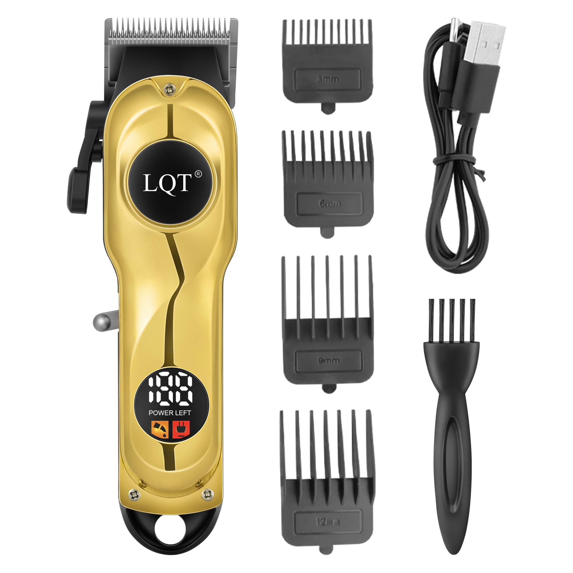 Gold-Black Radiant Digital Hair Clipper