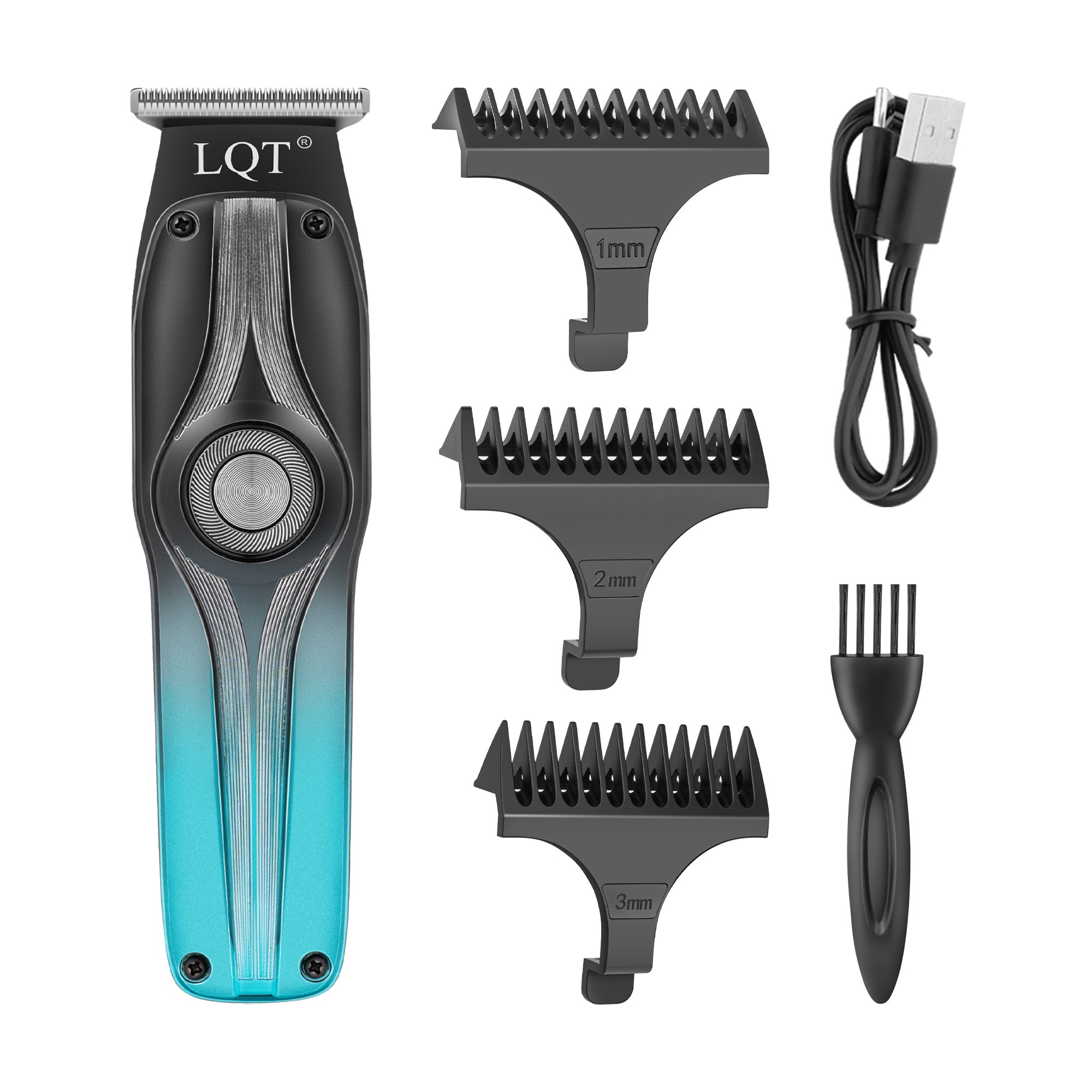 Gradient & Carbon Fiber Digital Hair Clipper